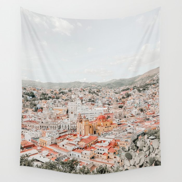 Mexico City View Wall Tapestry Gallery Image 1