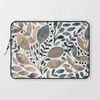 Watercolor branches and leaves - neutral Laptop Sleeve Gallery Image 1