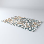 Watercolor branches and leaves - neutral Rug Gallery Image 3