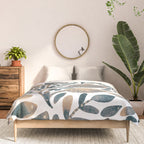 Watercolor branches and leaves - neutral Comforter Gallery Image 3