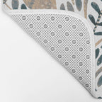Watercolor branches and leaves - neutral Bath Mat Gallery Image 2