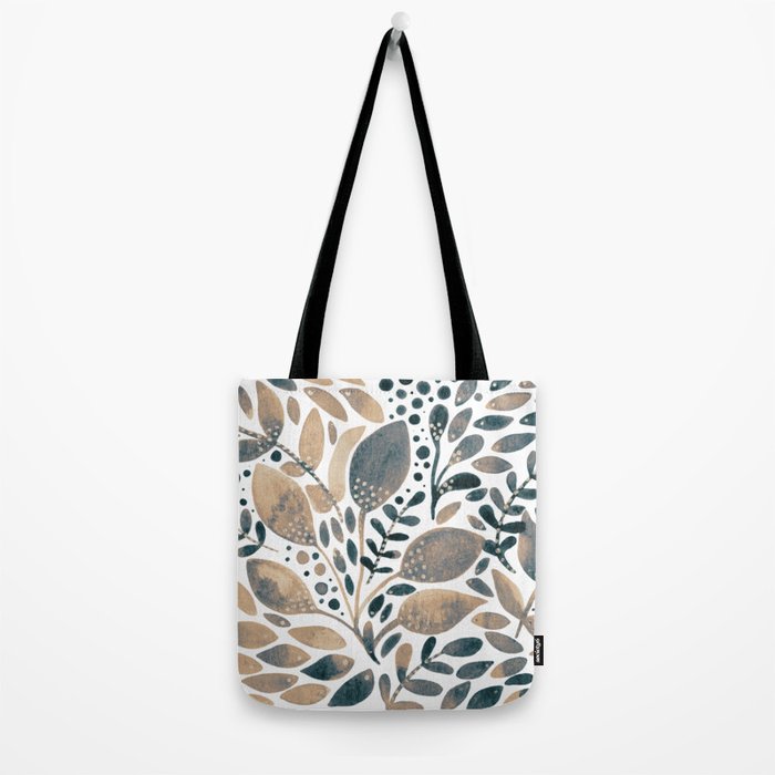 Watercolor branches and leaves - neutral Tote Bag Gallery Image 2