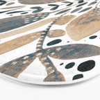 Watercolor branches and leaves - neutral Bath Mat Gallery Image 3