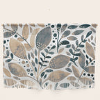 Watercolor branches and leaves - neutral Wall Hanging Gallery Image 1