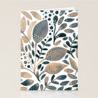 Watercolor branches and leaves - neutral Stationery Card Gallery Image 2