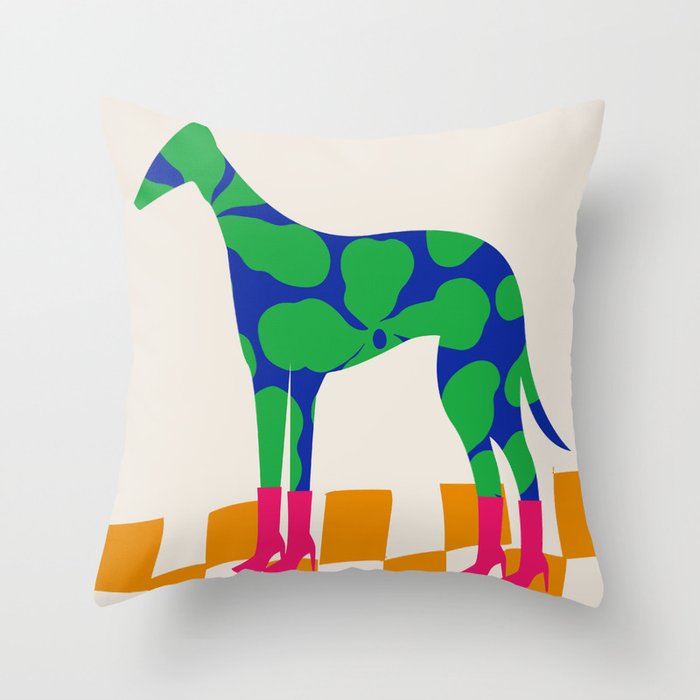 Fashion Dog Throw Pillow Gallery Image 6