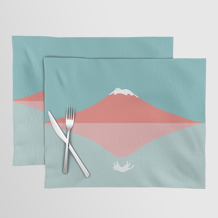 Cat Landscape 194: Reflection Placemat Gallery Image 1