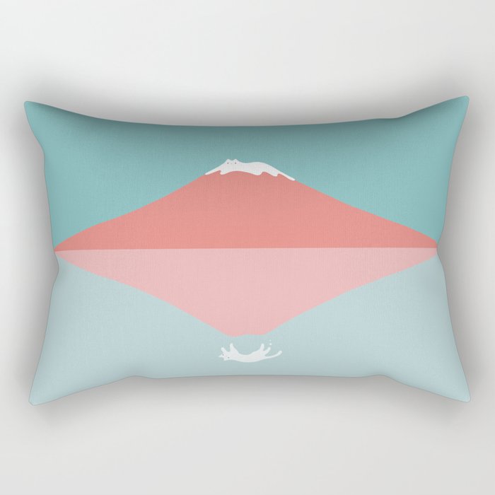 Cat Landscape 194: Reflection Rectangular Pillow Gallery Image 2