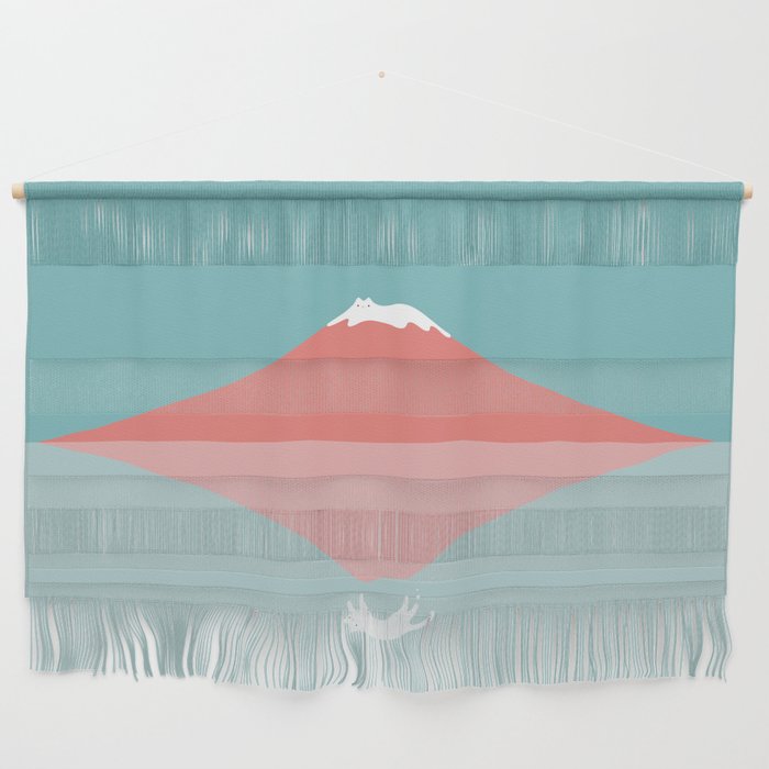 Cat Landscape 194: Reflection Wall Hanging Gallery Image 1