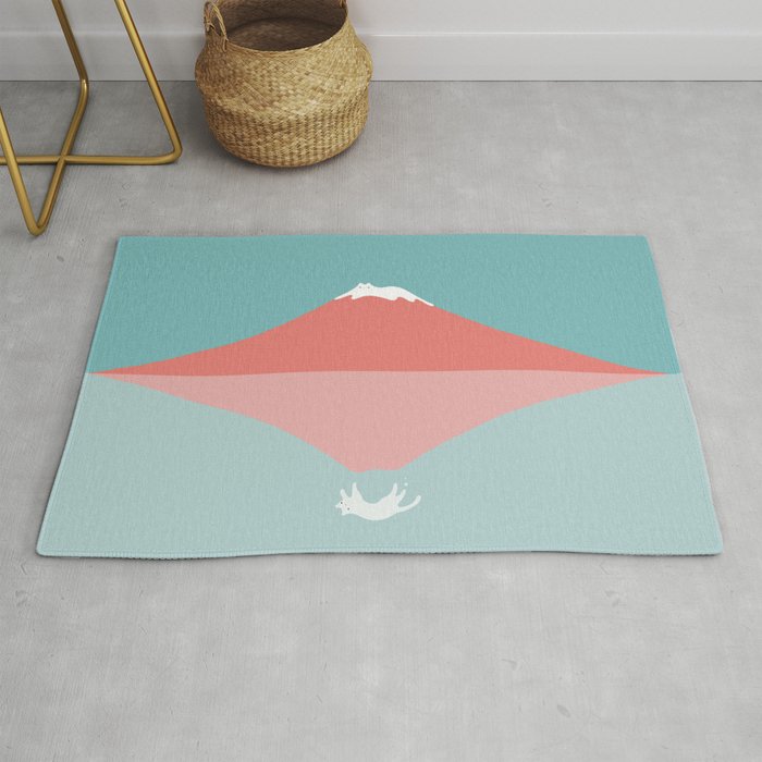 Cat Landscape 194: Reflection Rug Gallery Image 1