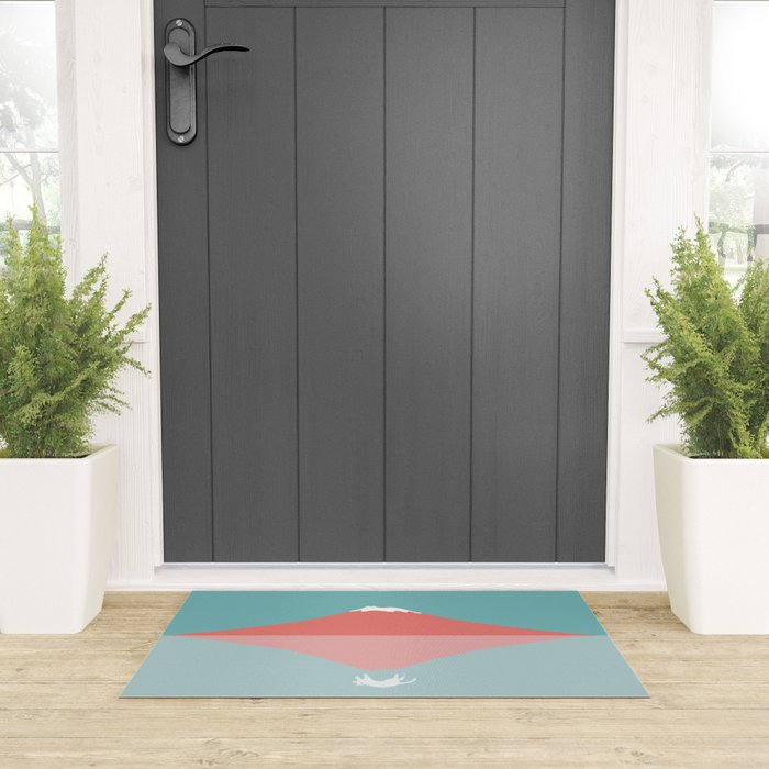 Cat Landscape 194: Reflection Welcome Mat Gallery Image 3
