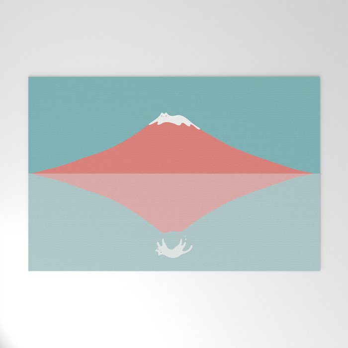 Cat Landscape 194: Reflection Welcome Mat Gallery Image 1