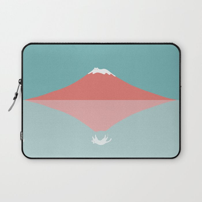Cat Landscape 194: Reflection Laptop Sleeve Gallery Image 1