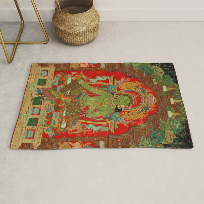 Green Tara, Tibet, 13th century Rug Gallery Image 1