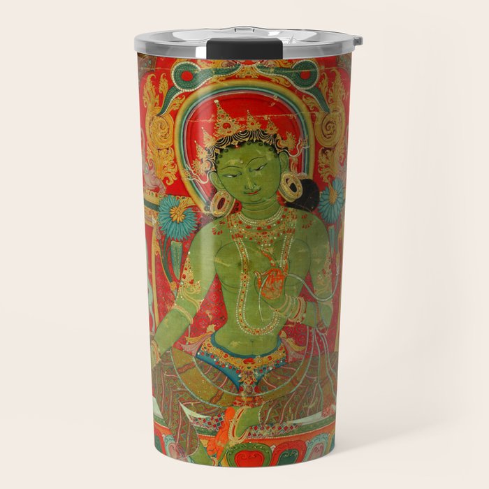 Green Tara, Tibet, 13th century Travel Mug Gallery Image 1