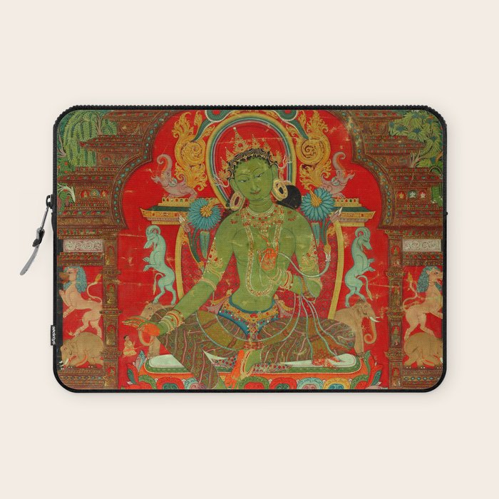 Green Tara, Tibet, 13th century Laptop Sleeve Gallery Image 1
