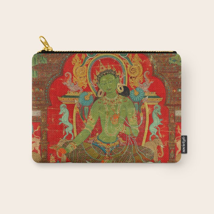 Green Tara, Tibet, 13th century Carry All Pouch Gallery Image 1