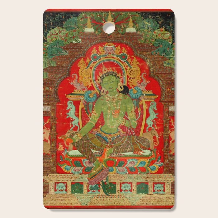 Green Tara, Tibet, 13th century Cutting Board Gallery Image 1