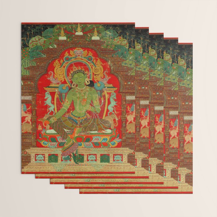 Green Tara, Tibet, 13th century Wrapping Paper Gallery Image 3