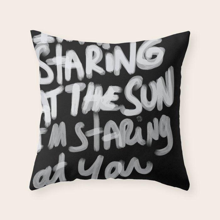 Staring @ your soul Throw Pillow Gallery Image 6