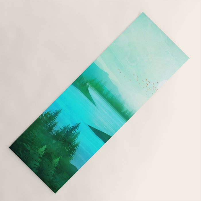 Lake Morning Yoga Mat Gallery Image 1