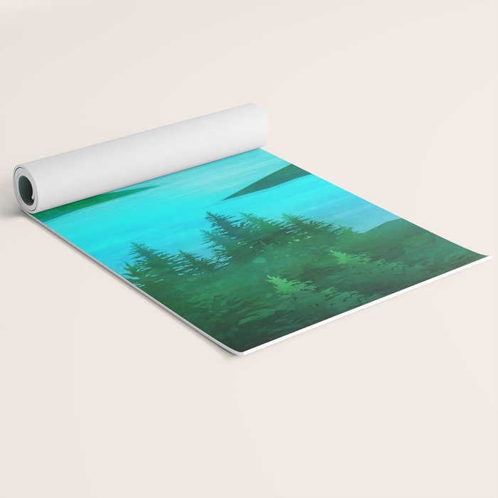 Lake Morning Yoga Mat Gallery Image 2