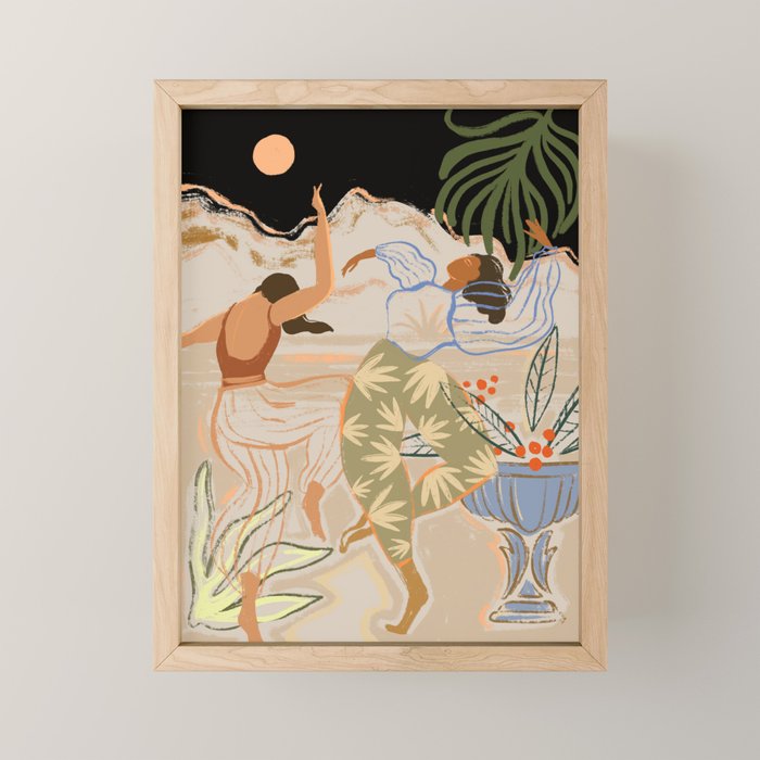 Dance under the Moonlight Mini Art Print Gallery Image 1