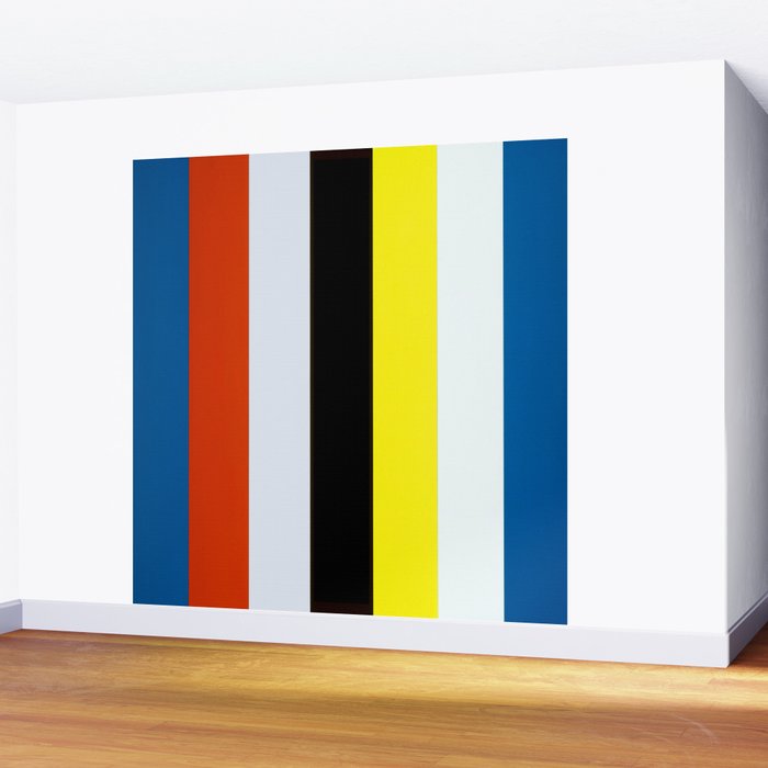 Ellsworth Kelly Red Yellow Blue White and Black Wall Mural Gallery Image 2