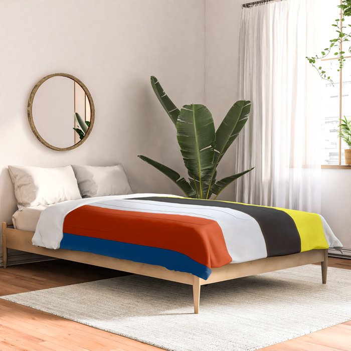 Ellsworth Kelly Red Yellow Blue White and Black Comforter Gallery Image 2