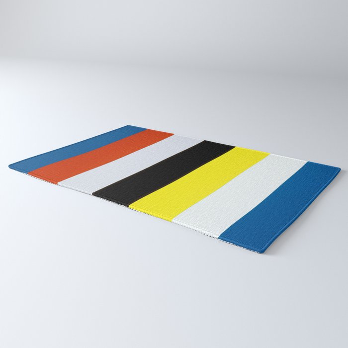 Ellsworth Kelly Red Yellow Blue White and Black Rug Gallery Image 3