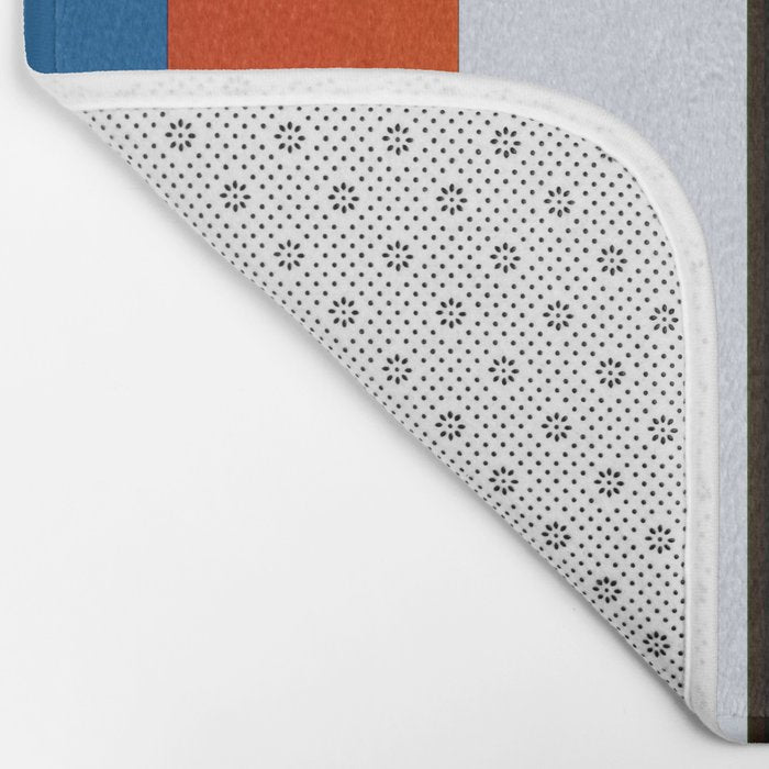 Ellsworth Kelly Red Yellow Blue White and Black Bath Mat Gallery Image 2