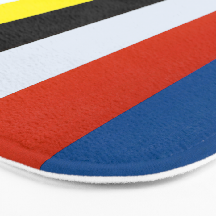 Ellsworth Kelly Red Yellow Blue White and Black Bath Mat Gallery Image 3