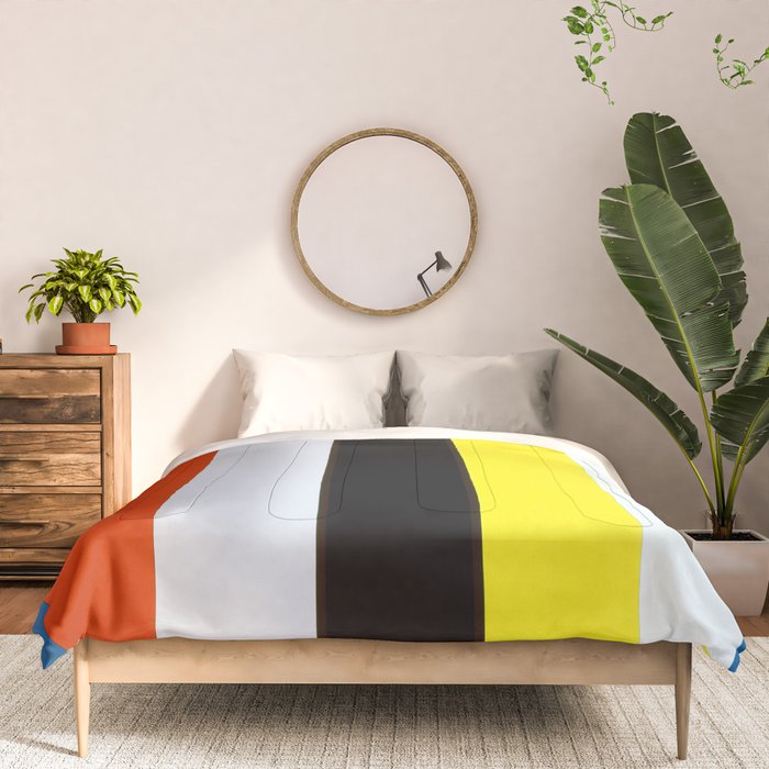 Ellsworth Kelly Red Yellow Blue White and Black Comforter Gallery Image 3