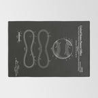 Baseball Patent - Black Rug Gallery Image 2