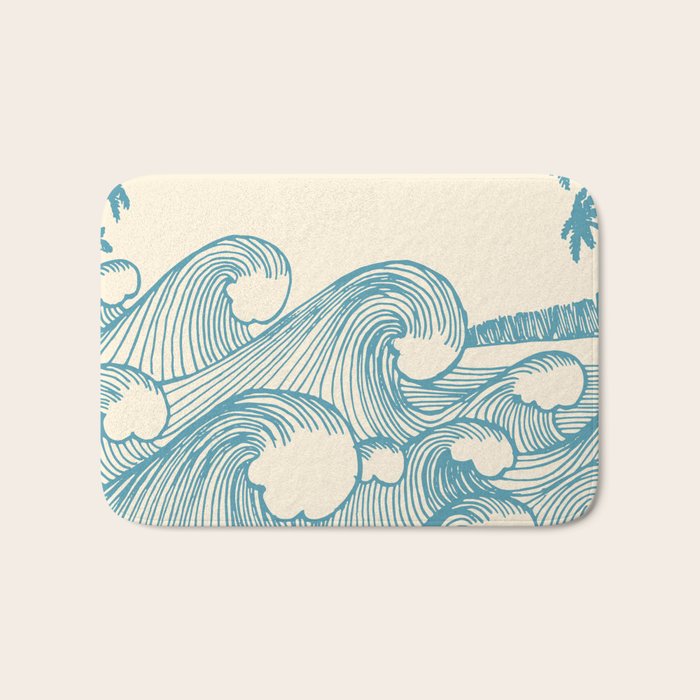 Waves Bath Mat Gallery Image 1