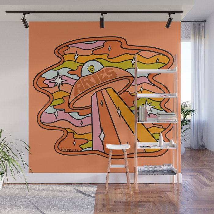 Aries UFO Wall Mural Gallery Image 1