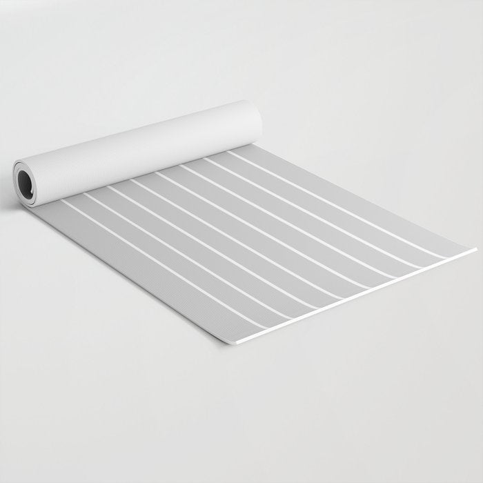 Minimal Arch XLVI Light Grey Modern Geometric Lines Yoga Mat Gallery Image 2
