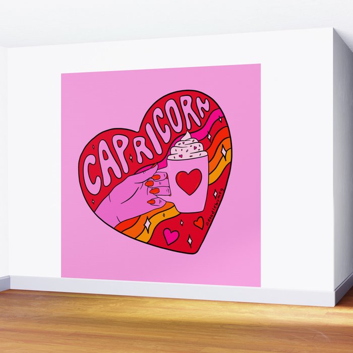 Capricorn Valentine Wall Mural Gallery Image 2
