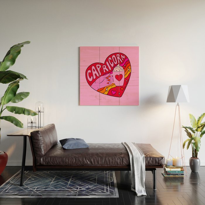 Capricorn Valentine Wood Wall Art Gallery Image 2
