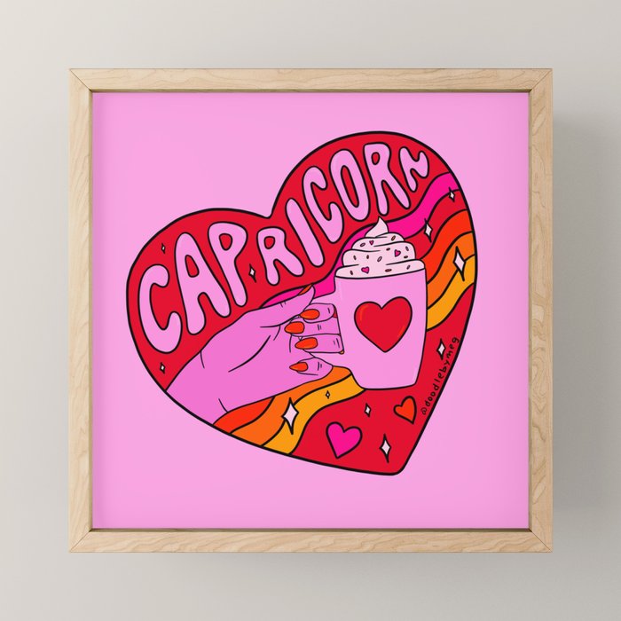 Capricorn Valentine Mini Art Print Gallery Image 1