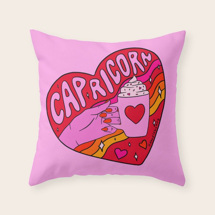 Capricorn Valentine Throw Pillow Gallery Image 6