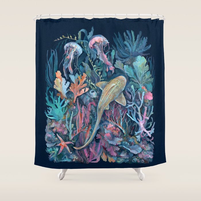 Marine Life Shower Curtain Gallery Image 1