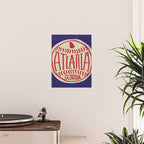 Atlanta Georgia Baseball - Hand Drawn, Script Typography Poster Gallery Image 2