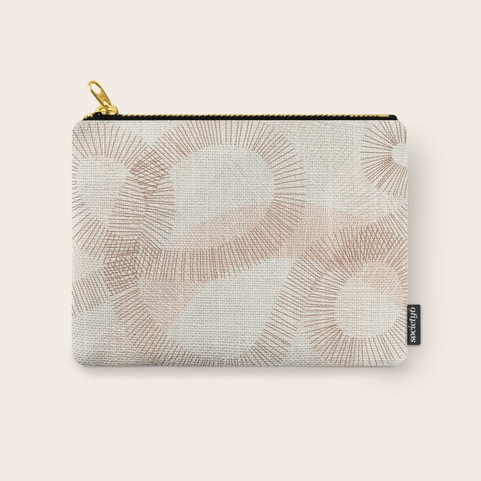calming essentials Curved Lines  sand Carry All Pouch Gallery Image 1