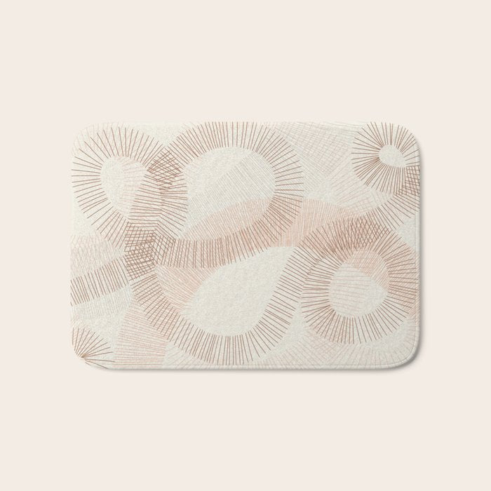 calming essentials Curved Lines  sand Bath Mat Gallery Image 1