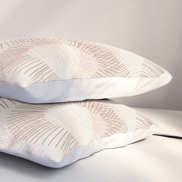 calming essentials Curved Lines  sand Pillow Sham Gallery Image 3