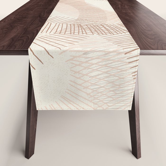 calming essentials Curved Lines  sand Table Runner Gallery Image 1
