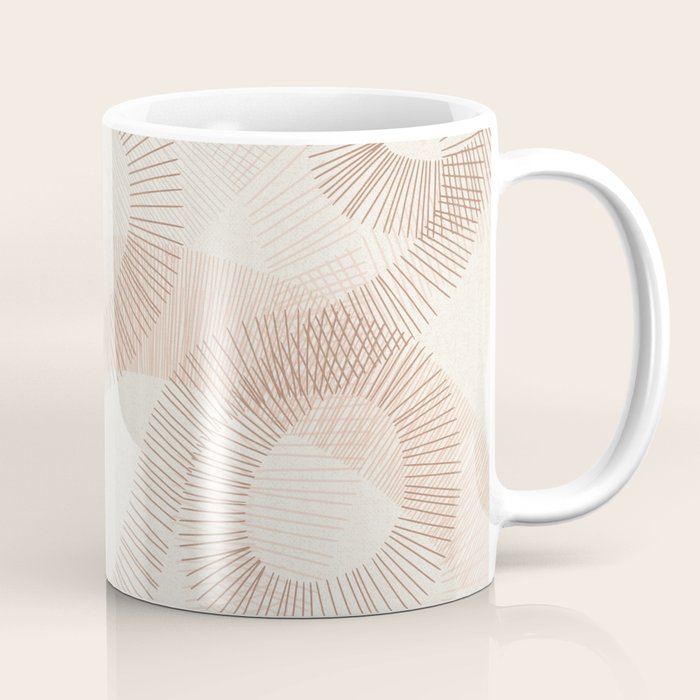 calming essentials Curved Lines  sand Coffee Mug Gallery Image 1