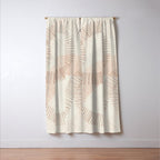calming essentials Curved Lines  sand Window Curtain Gallery Image 3