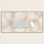 calming essentials Curved Lines  sand Desk Mat Gallery Image 1